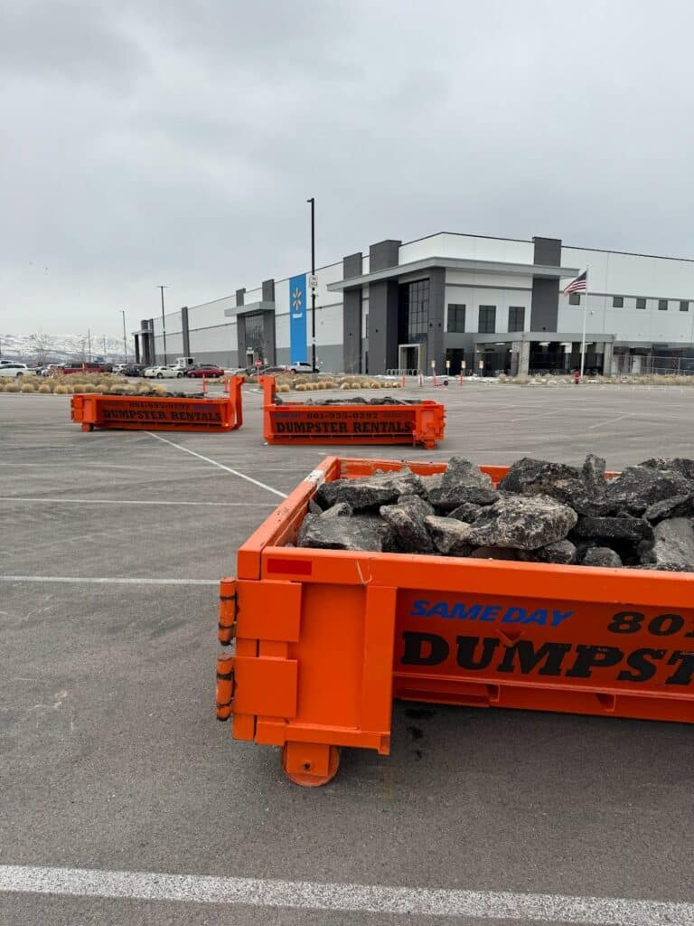 Same Day Dumpster providing emergency dumpster rental at costco