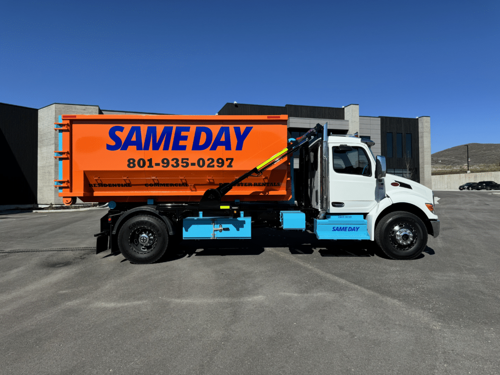 Same Day Dumpster providing commercial roll off dumpster rentals to costco